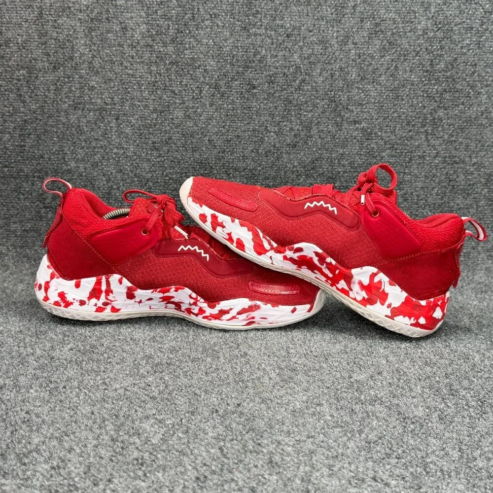 Adidas DON Issue 3 Basketball Shoes Mens 10 Team Power Red Paint Smudge Athletic